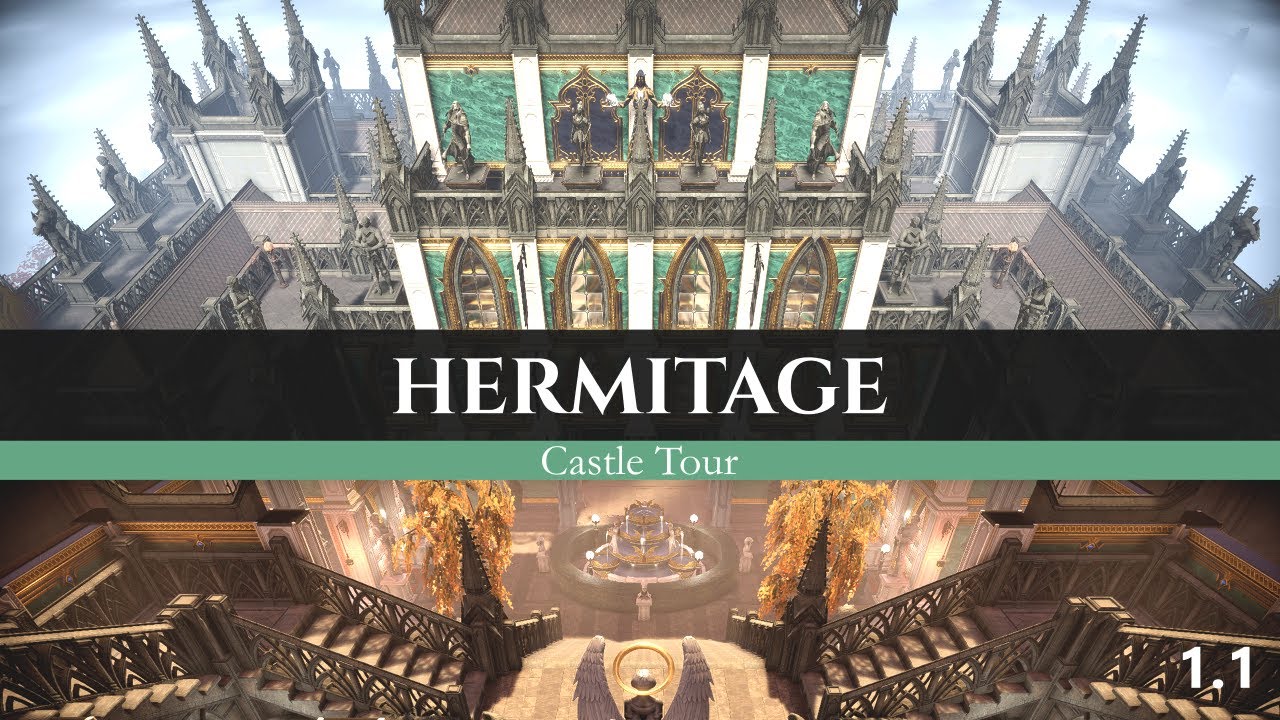 V Rising 1.1 Functional PvE Castle Tour - by real life Architect! Hermitage