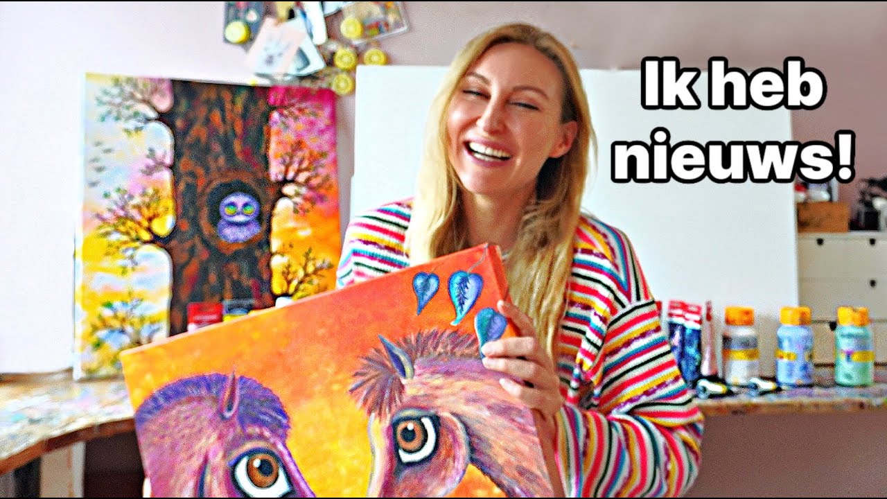Ik ben weer gaan schilderen 💓 (verloren passie!)