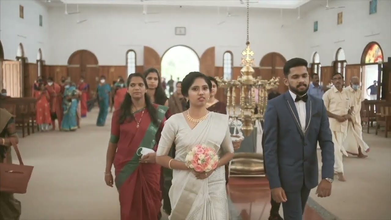 Kerala Christian Wedding | Church Entry | ft.Nibu's Digital Media | Kollad