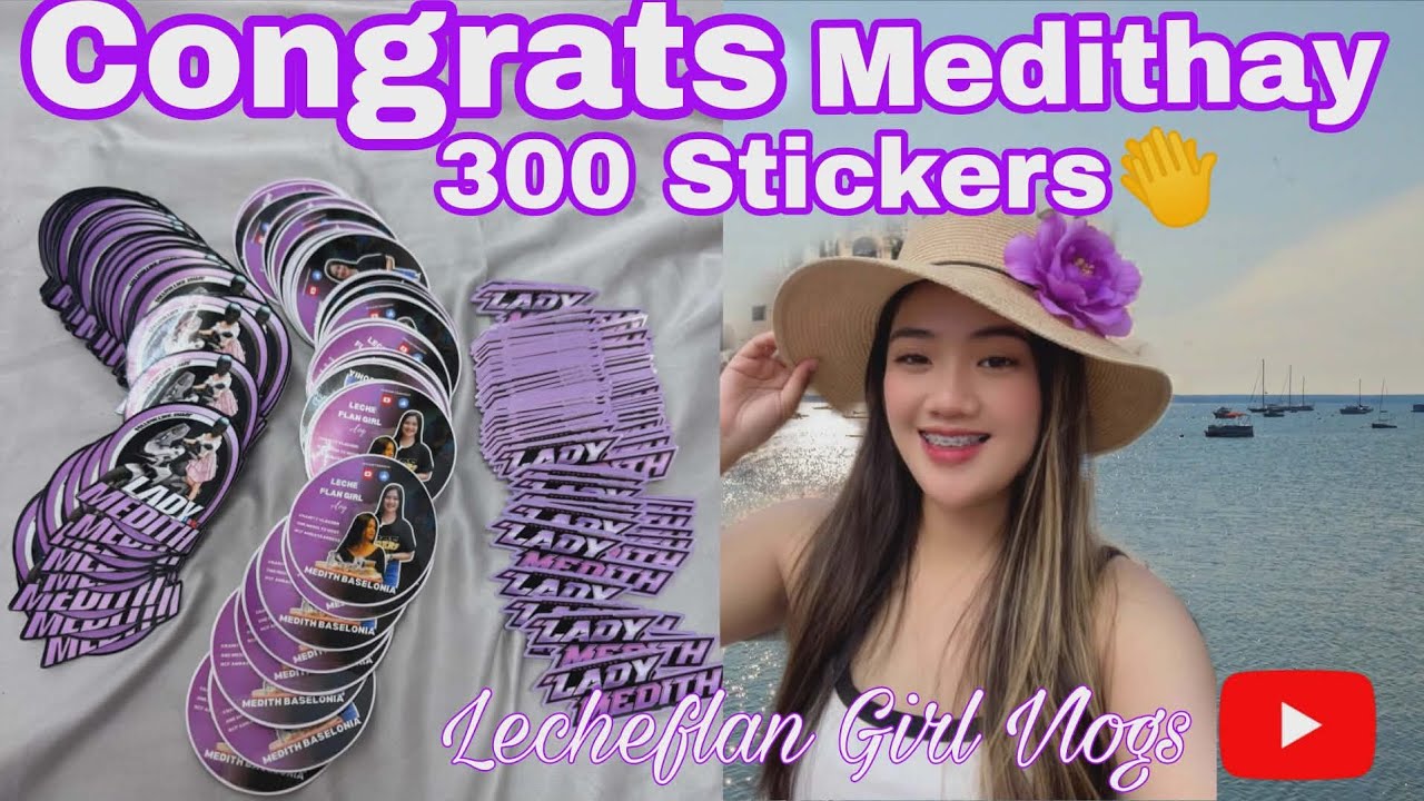 Mhay Vlogs is live! CONGRATULATIONS BUNSO MEDITHAY Another New Stickers