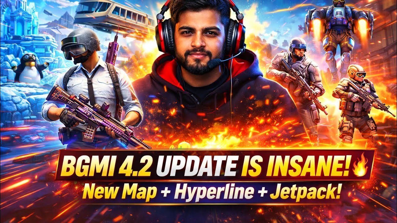 BGMI 4.2 Update is INSANE!🔥 New Map + Hyperline + Jetpack!