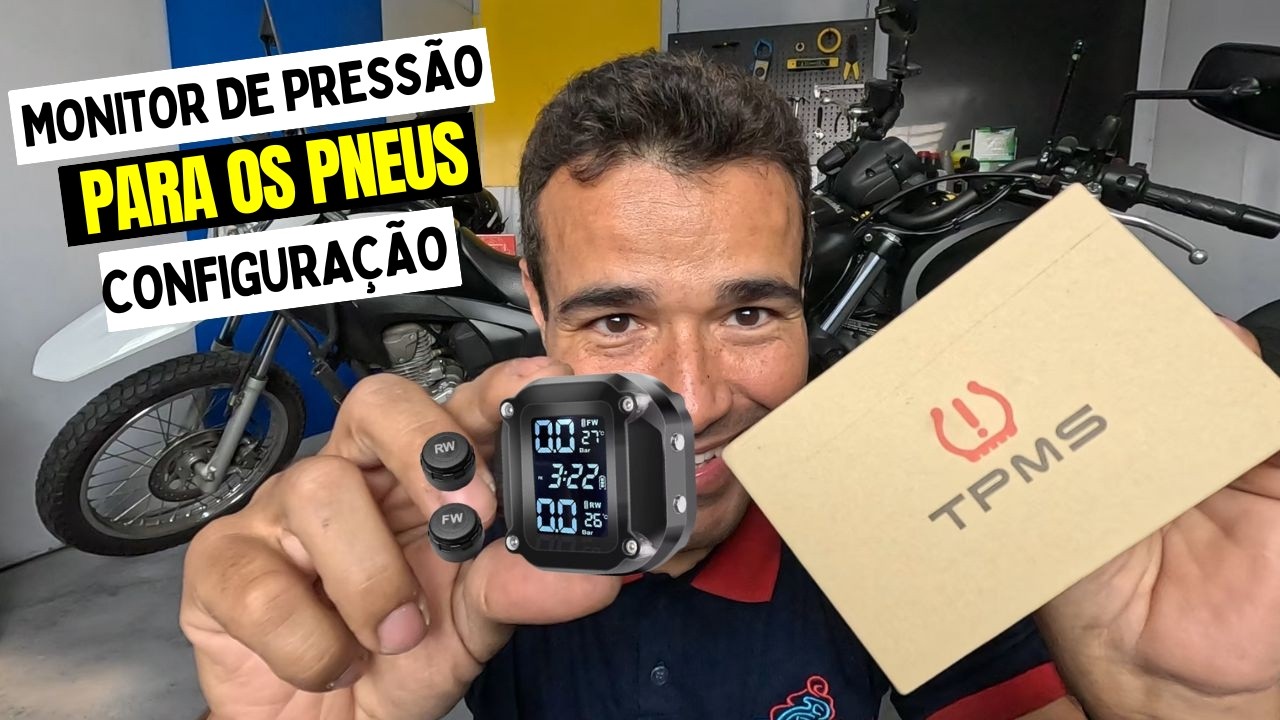 COMO INSTALAR E CONFIGURAR O MONITOR DE PRESSÃO DE PNEUS PARA MOTOS