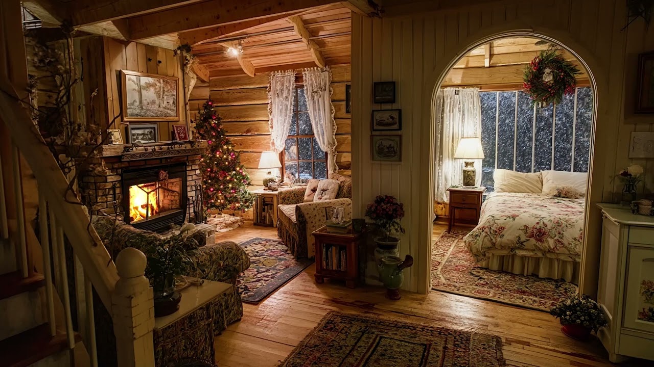 The Fire Waiting with the Silent Cabin | Gentle Fireplace Ambience for Restful Sleep