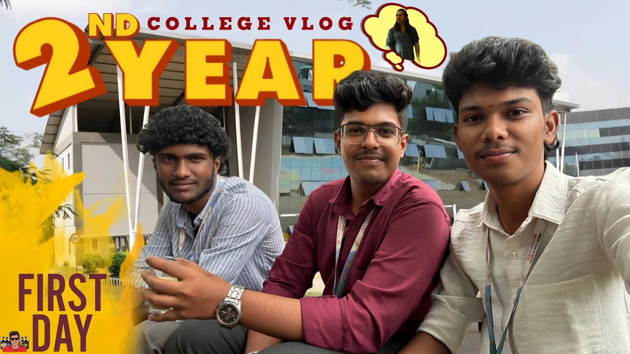 2nd  year 🤩 | First day of college 😎 | Rathinam college 🥳 | 3J ENTERTAINMENT