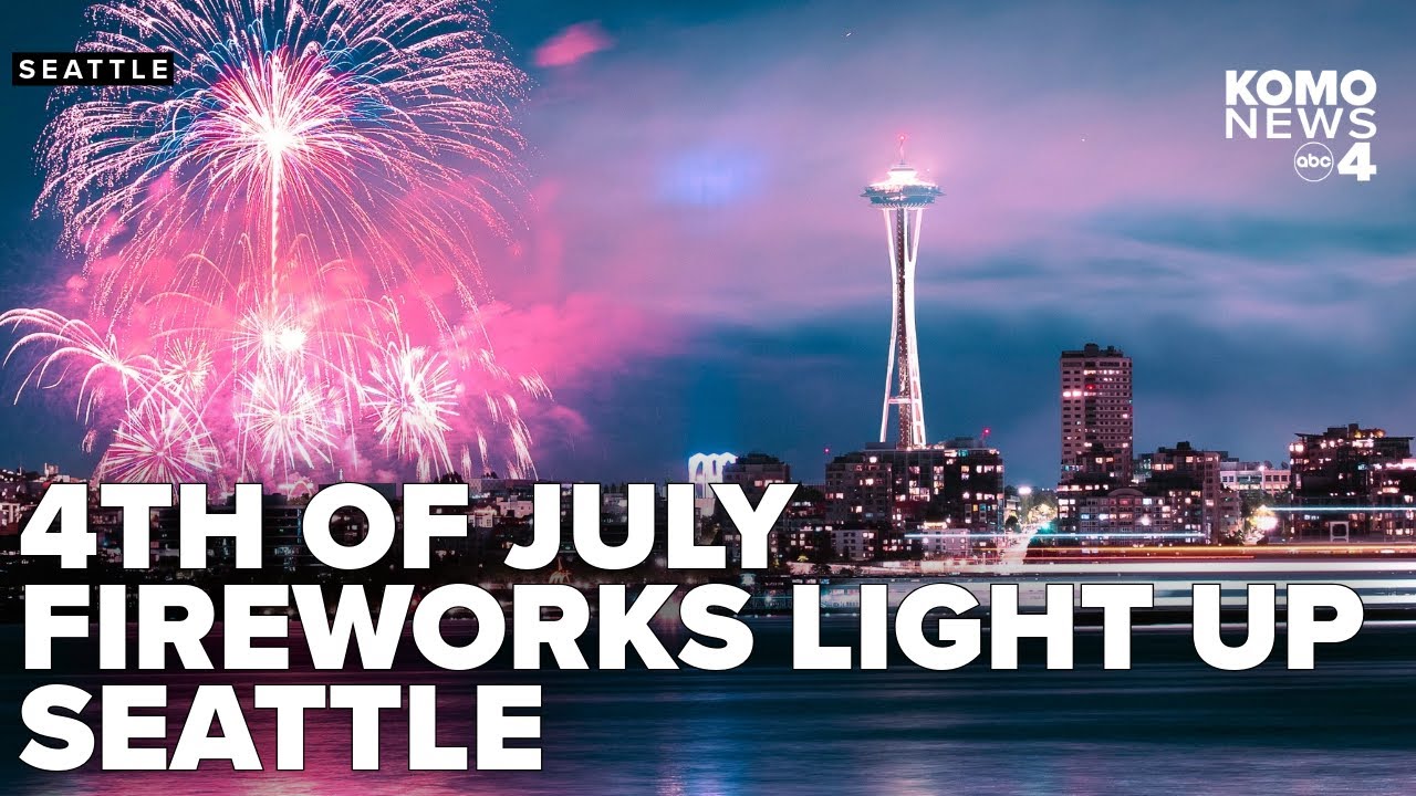 4th of July fireworks dazzle over Seattle's Lake Union