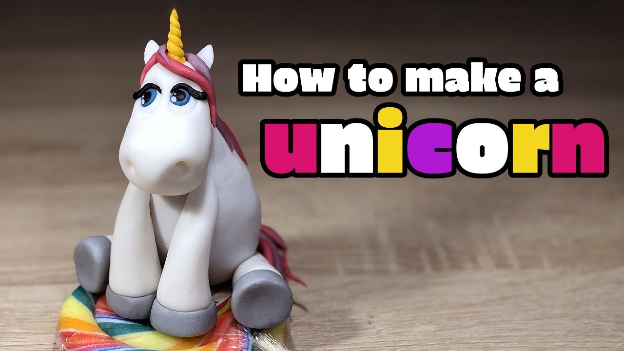 How to make a UNICORN from fondant