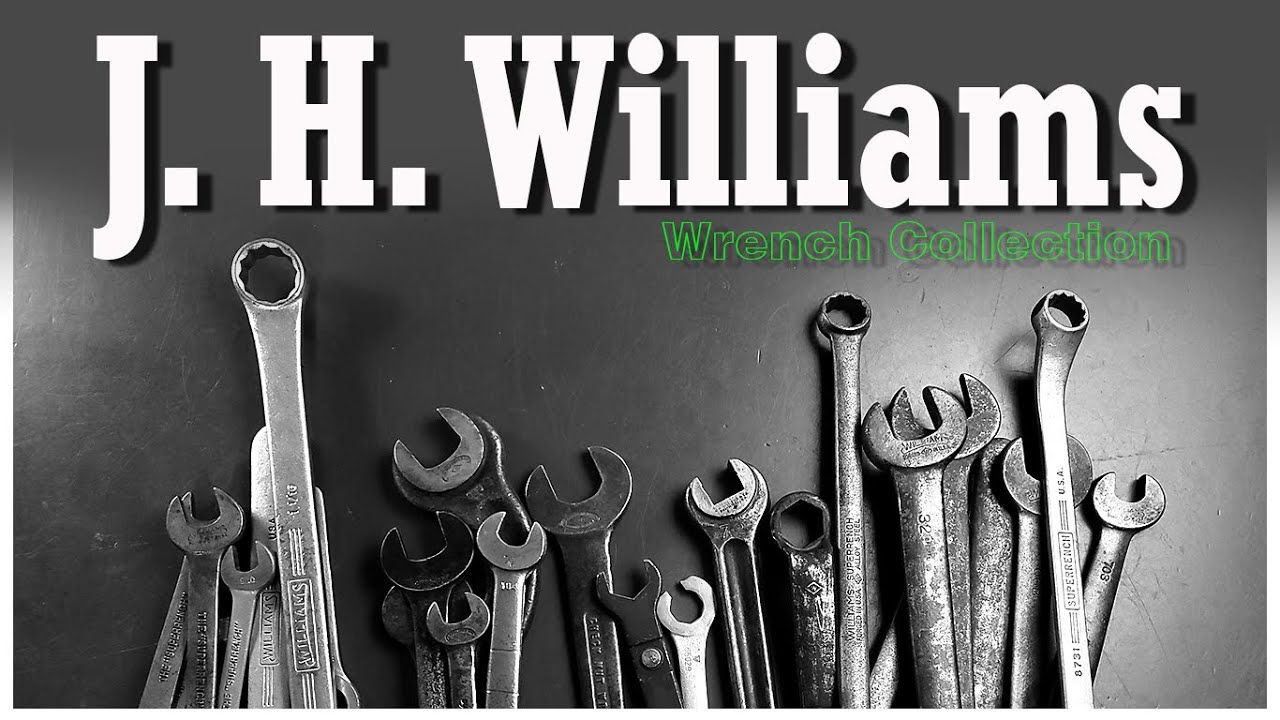 Vintage and Antique J.H. Williams Wrench Collection of 25 Old Tools