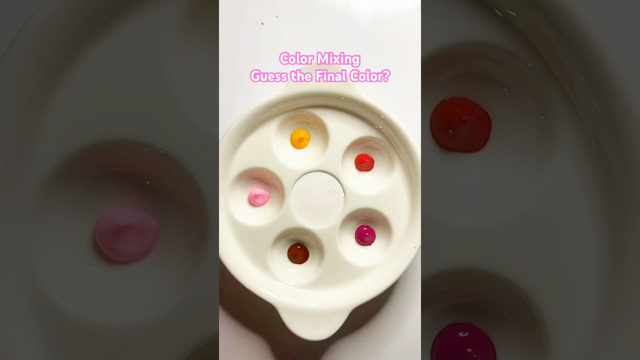 Guess the final color ?🤍White vs multiple shades #asmr #satisfying #softtones #glowy #naturaltones