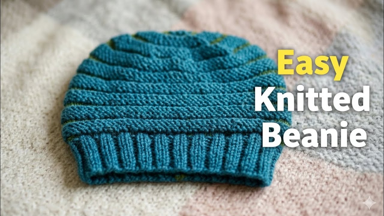 Easy Knitted Beanie 🧢 | Simple Woolen Topi Design for Beginners