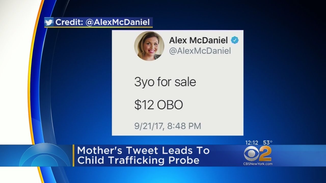 Mother's '3yo For Sale' Tweet Leads To Child Trafficking Probe