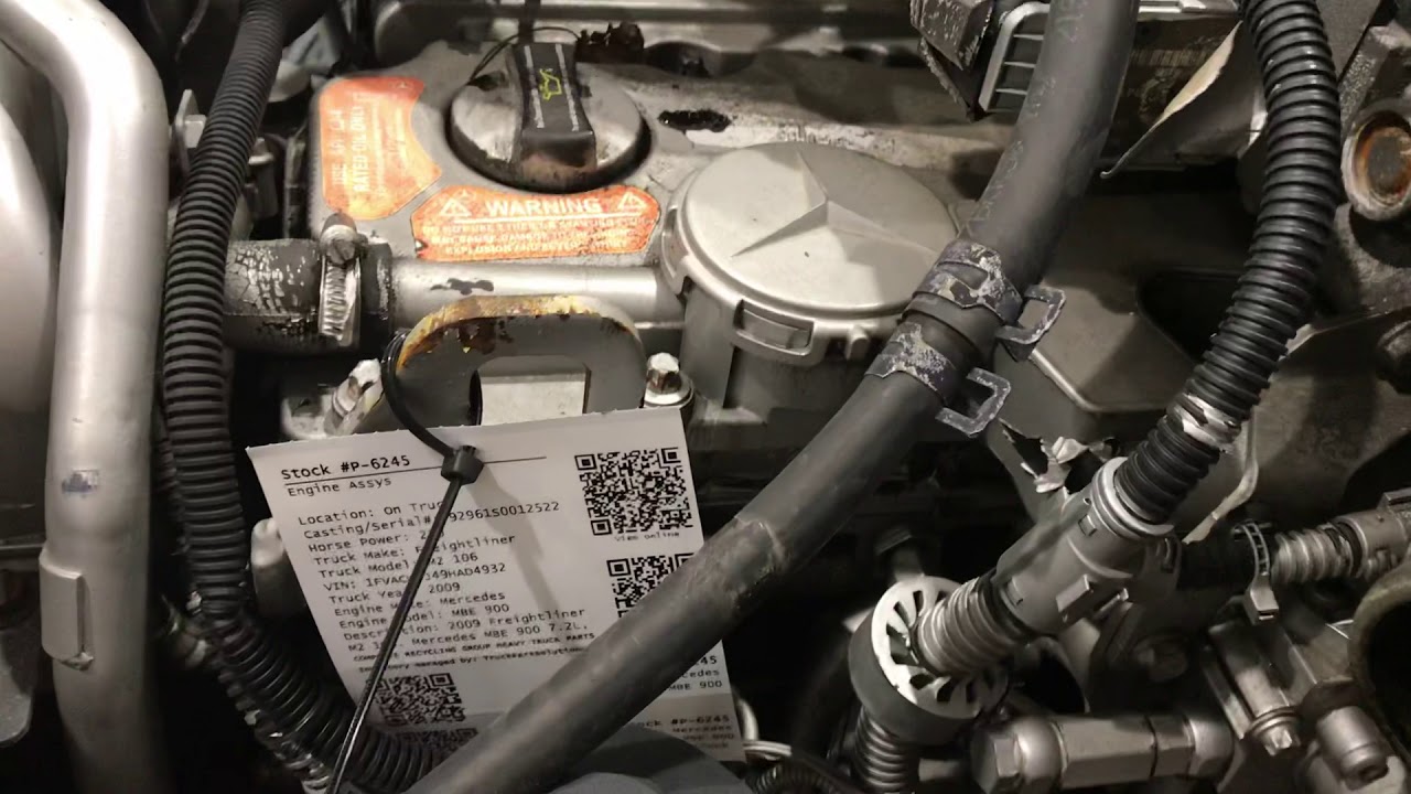 2009 Mercedes MBE 900 7.2L, 210 hp diesel engine. F55443