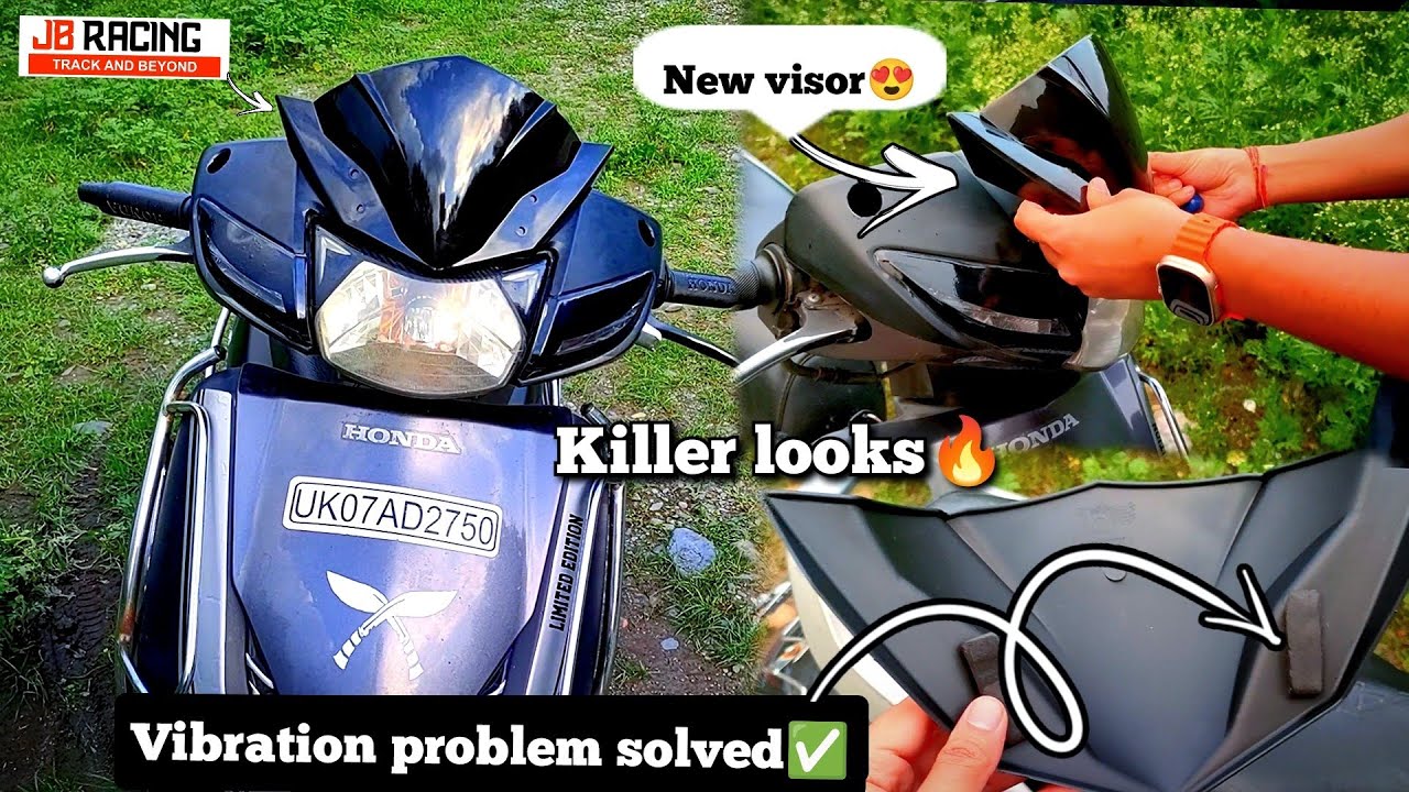 Finally New Racing windshield install in Activa 😍 || Best visor for scooty 💯🔥