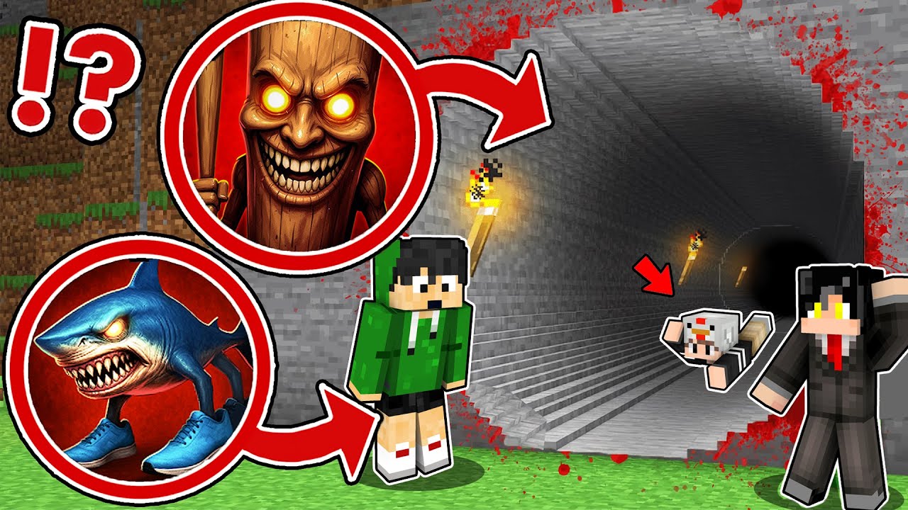 WE FOUND the SCARIEST TUNNEL of Tung Tung Tung Sahur Brainrot in MINECRAFT