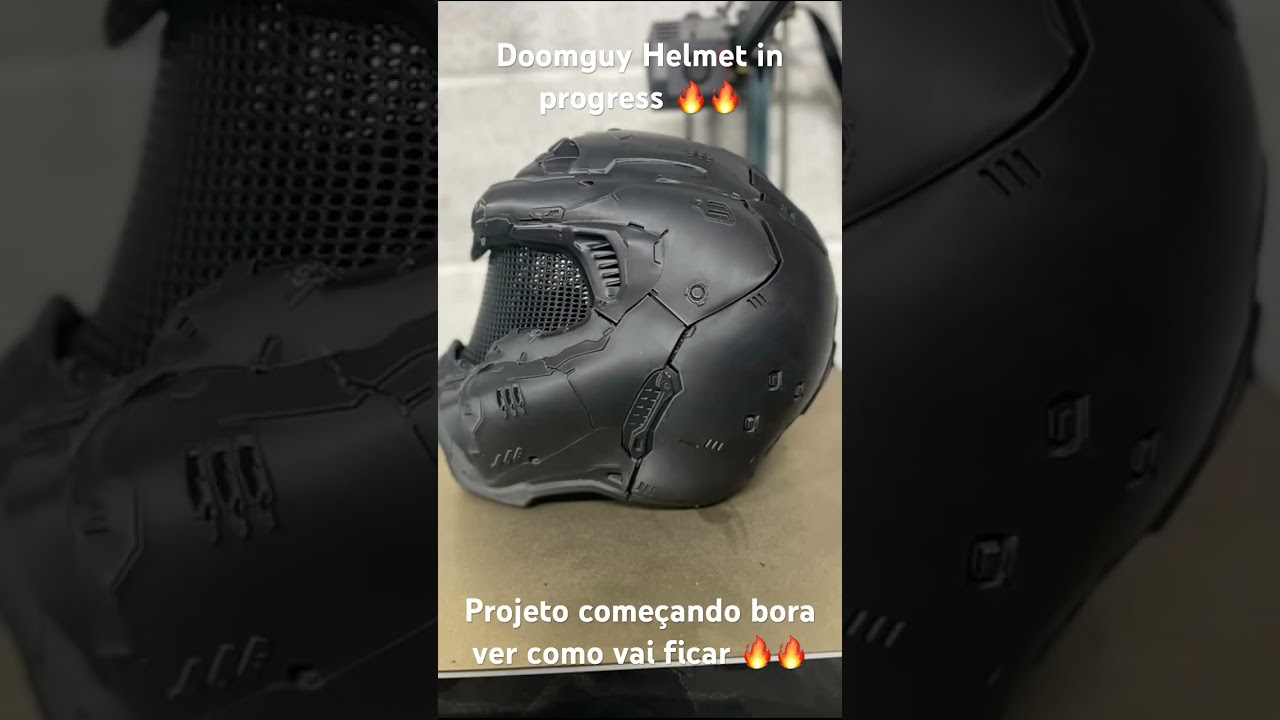 Doomguy Helmet Part 1&hellip;. Progress start 🔥🔥🔥#doomguy #helmet #diycrafts #doomhelmet #doometernal