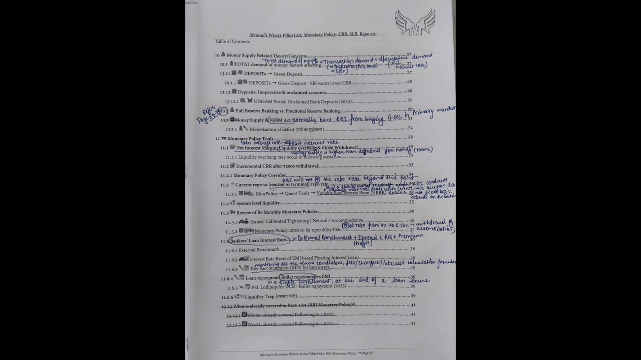 Best way of revising Mrunal sir handouts 