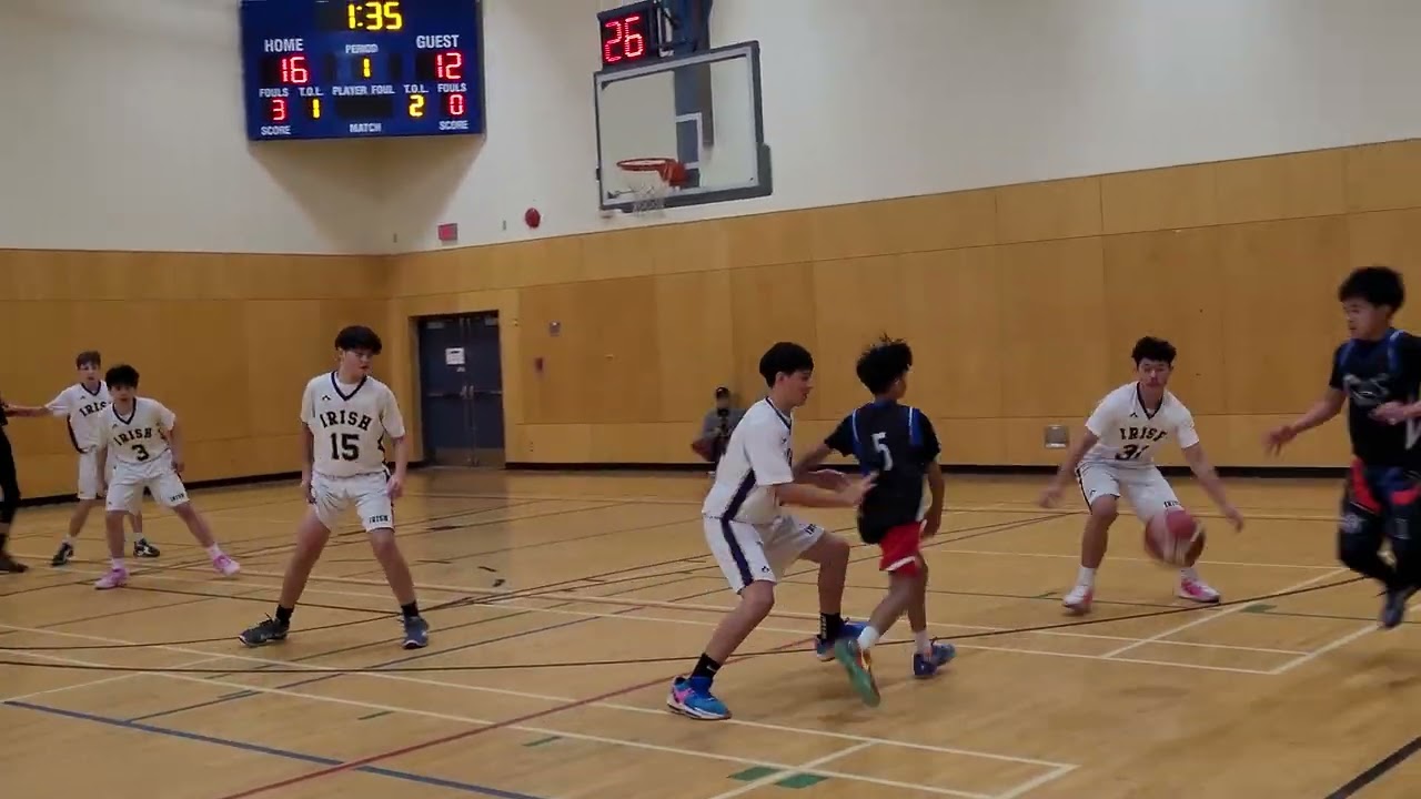 QMS vs. Vancouver College. Grade 8,  Exhibition game. December 02, 2025. (L)