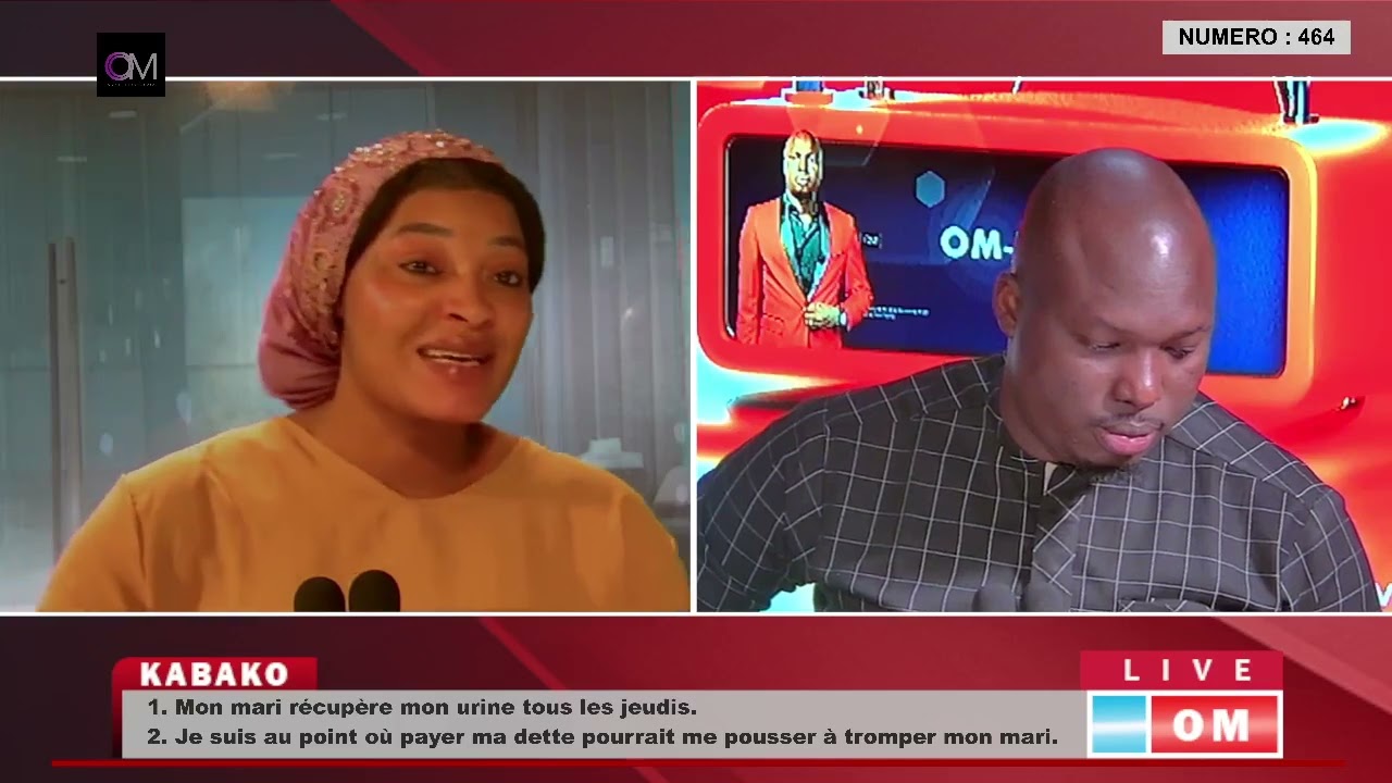OMLive: #KABAKO - NUMERO : 464  Mon mari récupère mon urine tous les jeudis.