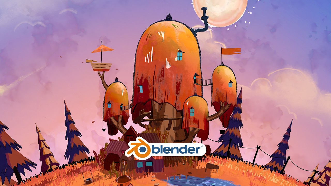 這裏住著誰?【Blender風格化】