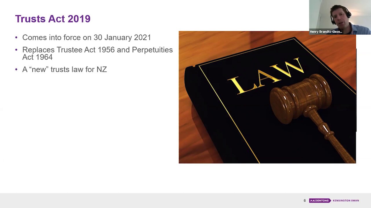A New Trust Law for New Zealand