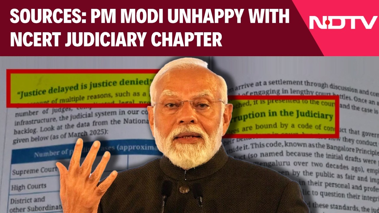PM Modi Unhappy With NCERT Judiciary Chapter, Wants Accountability Fixed: Sources