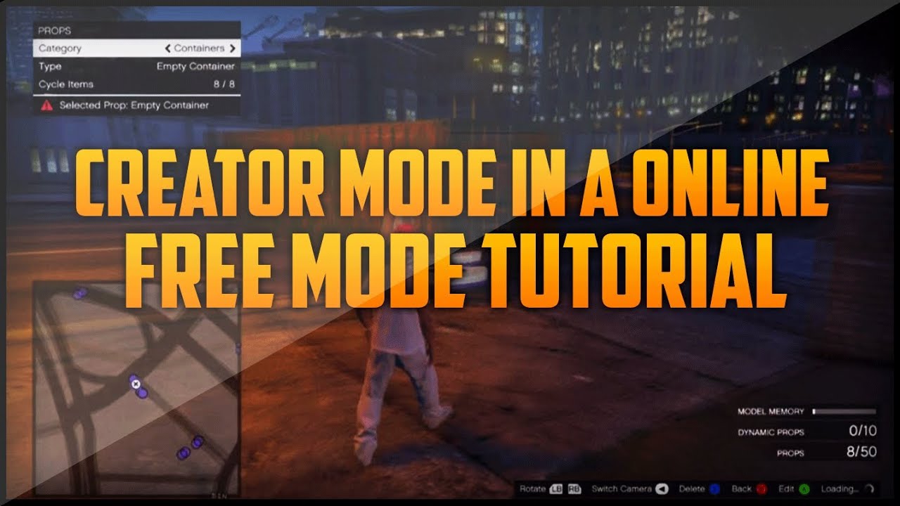 GTA 5 Creative Mode In A Online Free Mode Tutorial (Place Props And More)