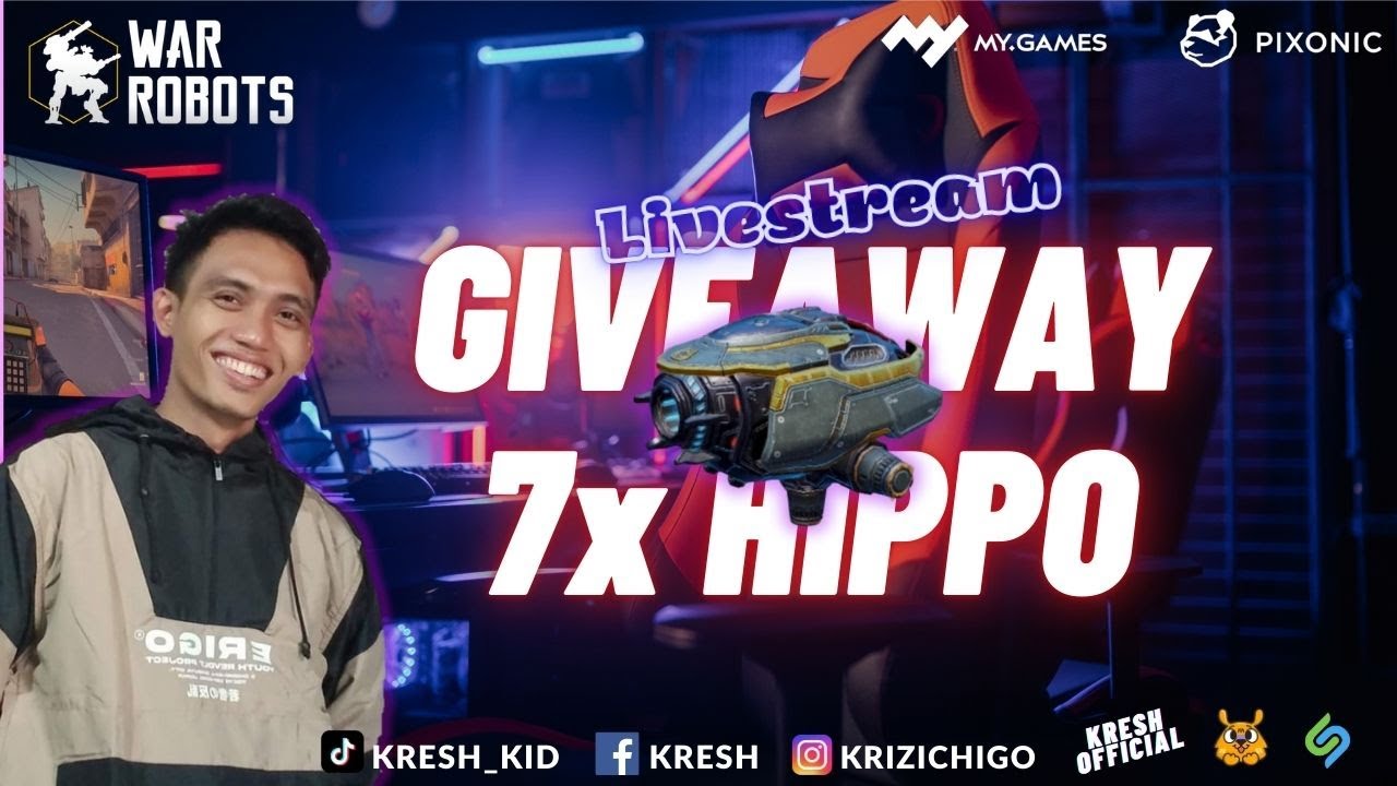 🔴 Giveaway 7x Hippo 🎁 Link in Description | War Robots #warrobots  #kreshofficial