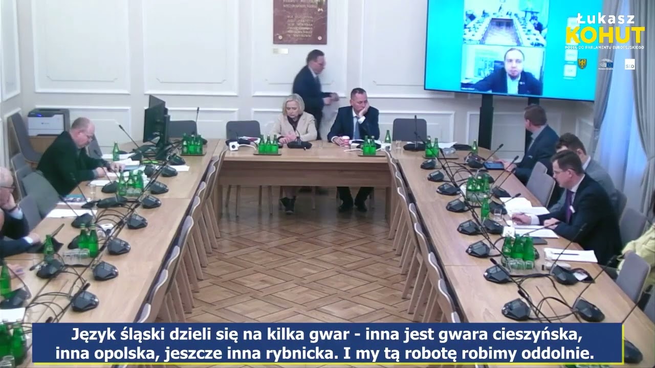 Łukasz KOHUT w PE - śląski to język, Polsko zrozum to wreszcie!