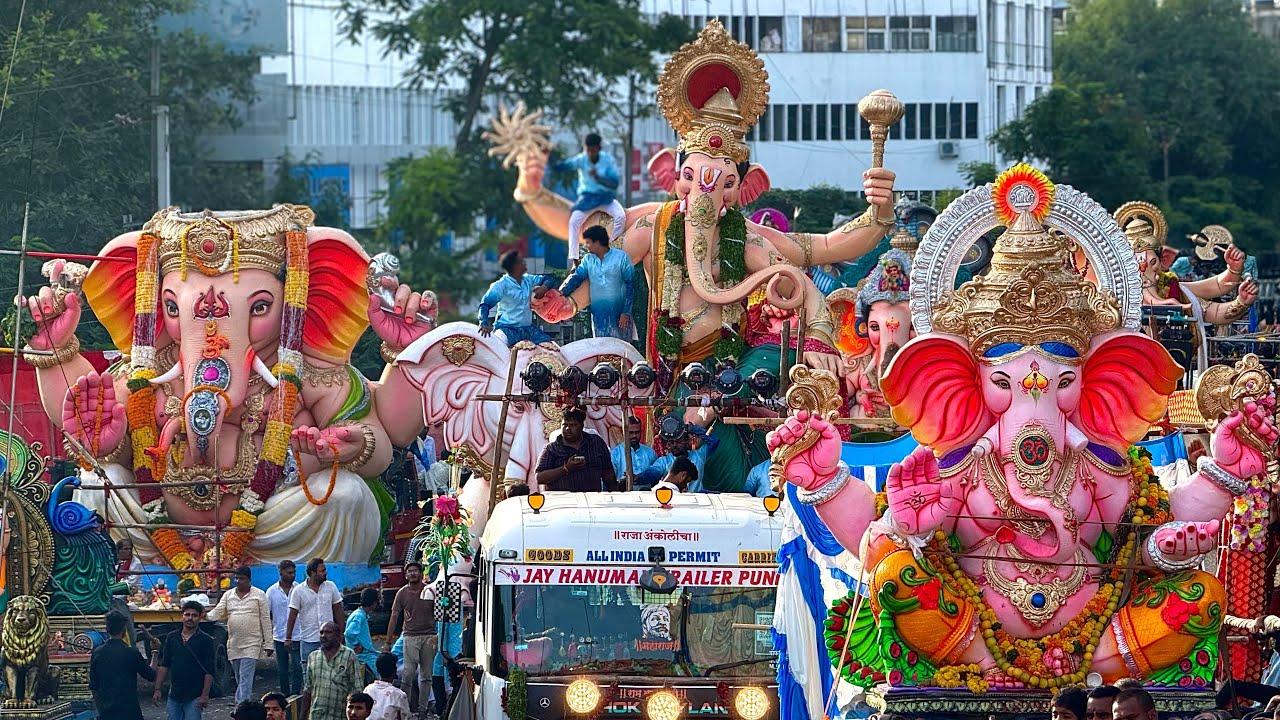 Ganesh Shobha Yatra 2025 Hyderabad | Ganesh Nimajjanam procession | Ganesh Shoba Yatra at tank bund