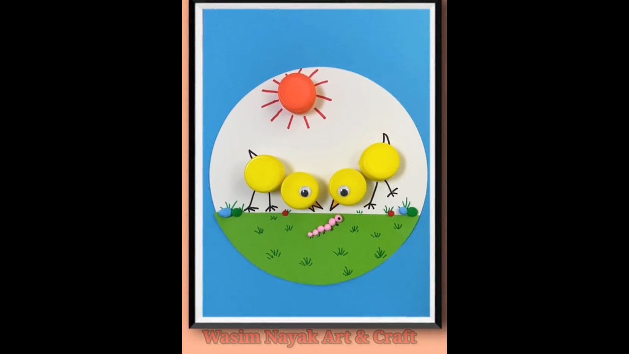 Easy Beautiful Crafting ideas for kids -- Wasim Nayak Art & Craft #shorts #art  #craft #shorts