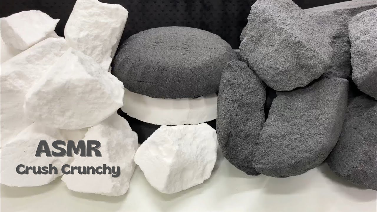 ASMR Baking Soda Monochrome Crush #asmrcrushcrunchy
