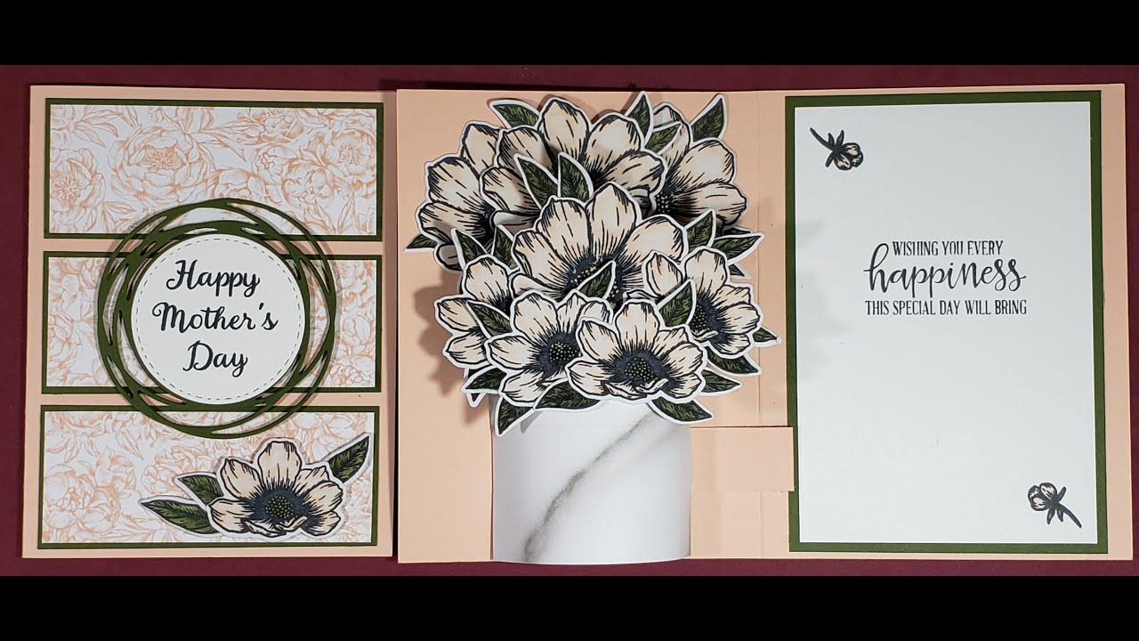 STAMPIN' UP! FOREVER & ALWAYS VASE POP UP CARD