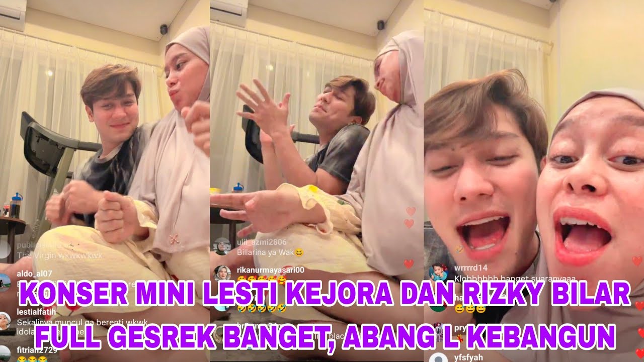 LIVE PART 6, LESTI KEJORA DAN RIZKY BILLAR KONSER MINI, FULL GESREK PAPA BILAR,ABANG L BANGUN