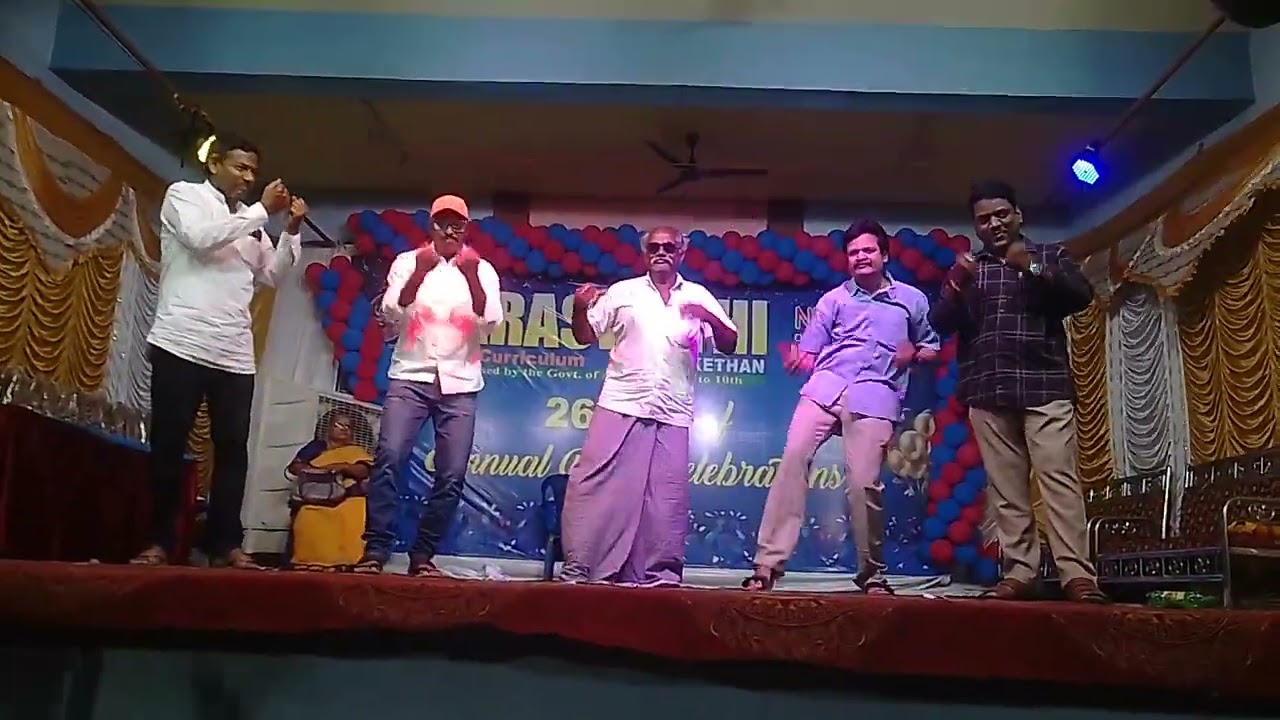 Fun game dance by Ramana rammy. Parents and students. Highly professionally success.