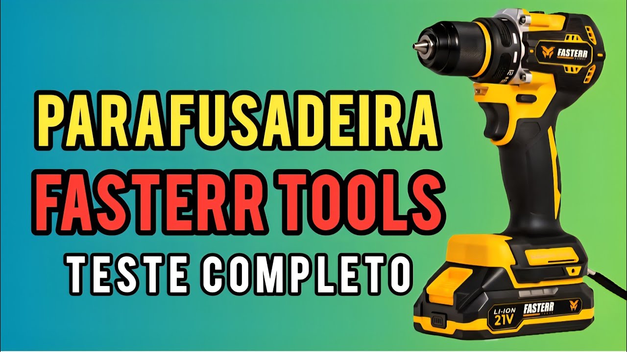 Parafusadeira Fasterr Tools Motor Brushless Um Bom Custo-Benefício | Teste Completo |