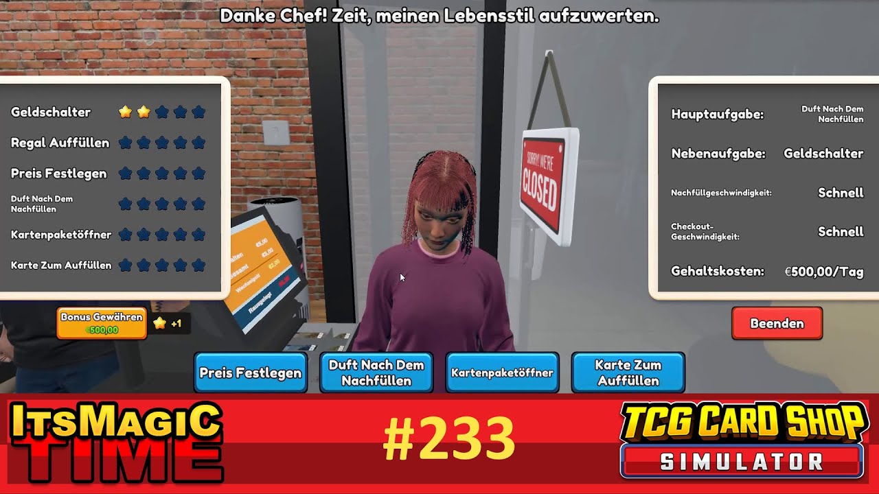 Bonus und Tschüss - TCG Card Shop Simulator 2024 - Tag 233x3