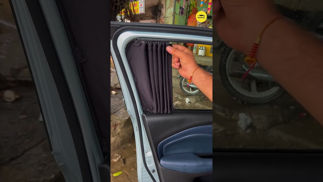 Z BLACK SLIDE CURTAINS for all cars  #deswaldecoration #tranding #curtains #film #modification #cars