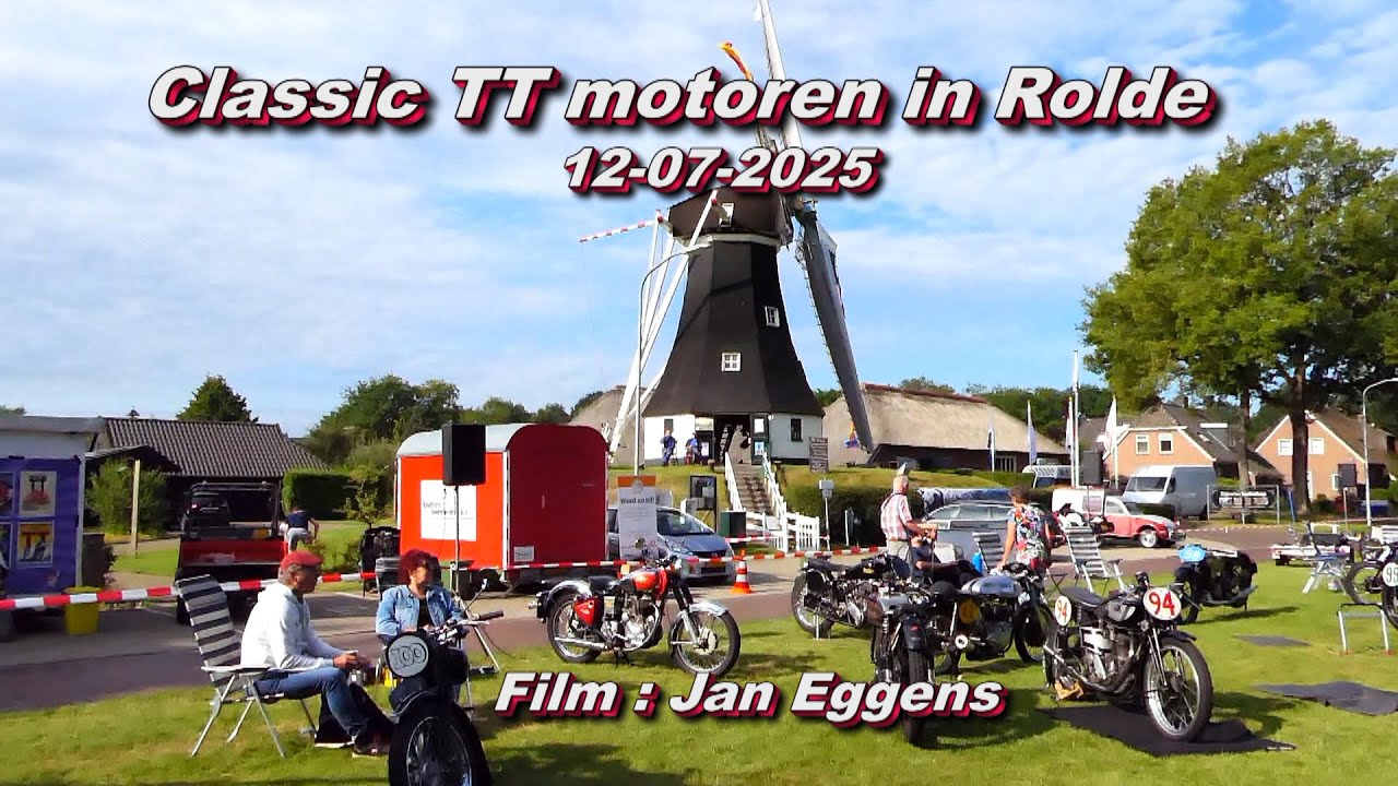 Classic TT motoren in Rolde 12 07 2025