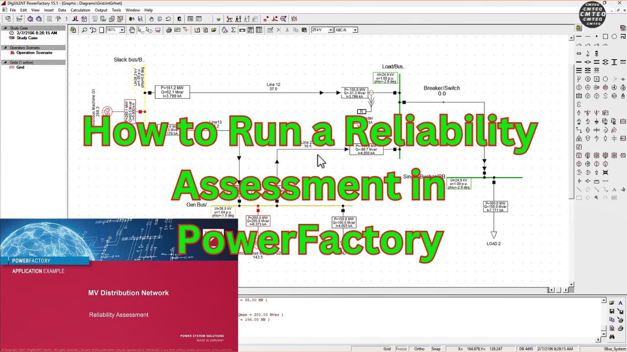 Power System Reliability Analysis with DigSILENT PowerFactory | Part 1