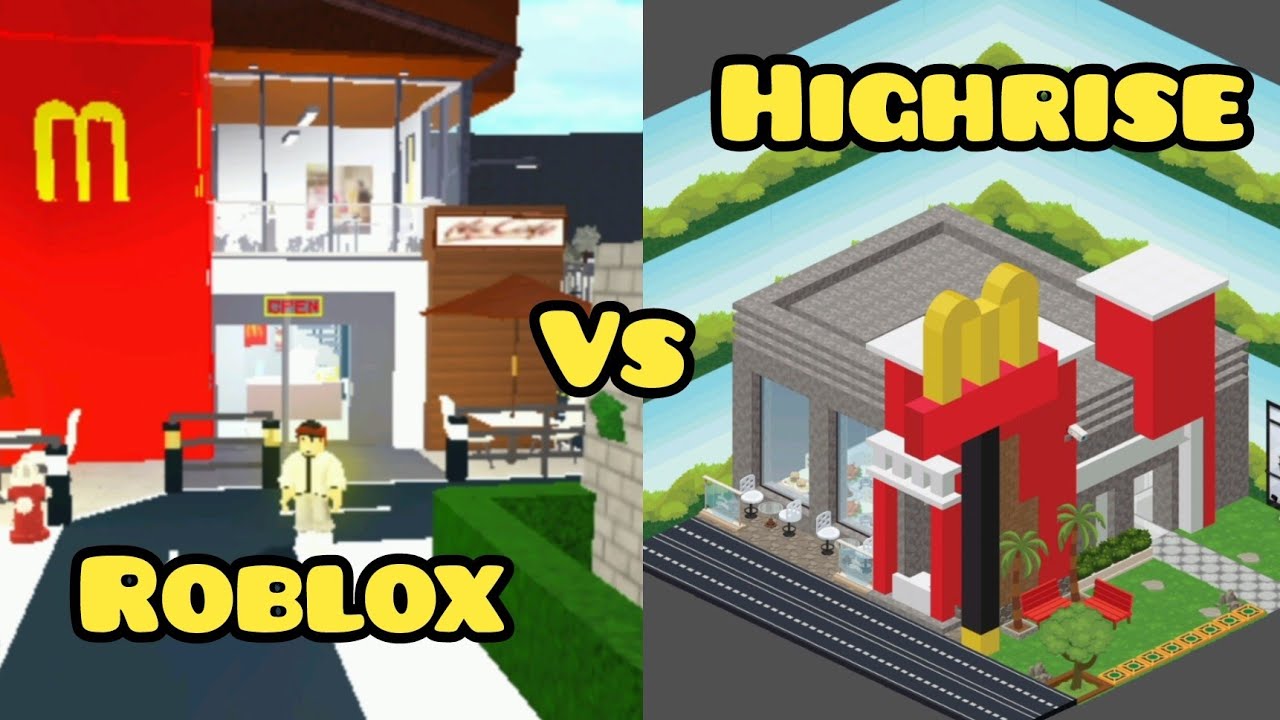 MCDONALD'S ROBLOX VS HIGHRISE