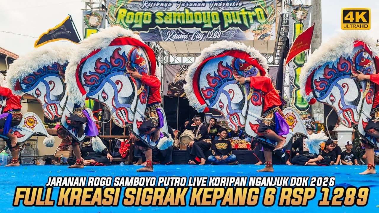 RANCAK✨Tarian Kepang 6 Jaranan Rogo Samboyo Putro Live Koripan Nganjuk