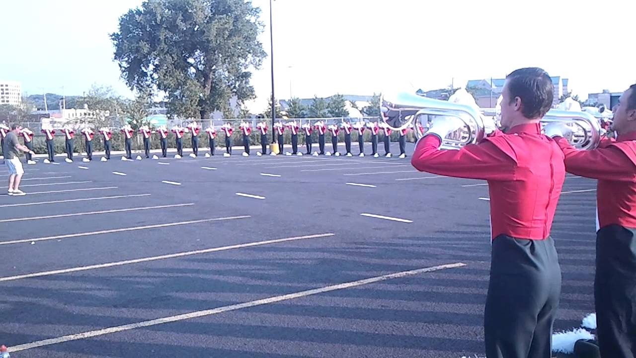 Santa Clara Vanguard hornline Phantom warm-up 2012