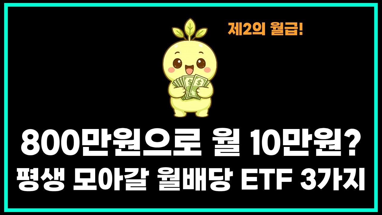 시장이 빠져도 매달 돈 들어오는 든든한 월배당 ETF TOP3
