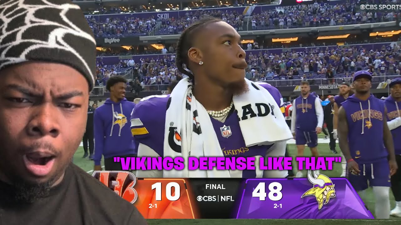 DeAdrian Reacts To Cincinnati Bengals vs. Minnesota Vikings Game Highlights | NFL 2025 Season Week 3