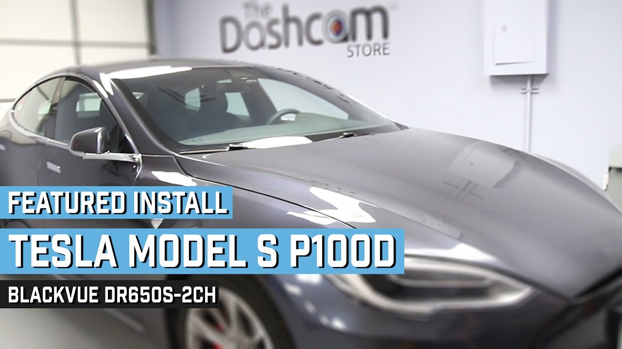 BlackVue DR650S-2CH Installed Tesla Model S P100D by The Dashcam Store™