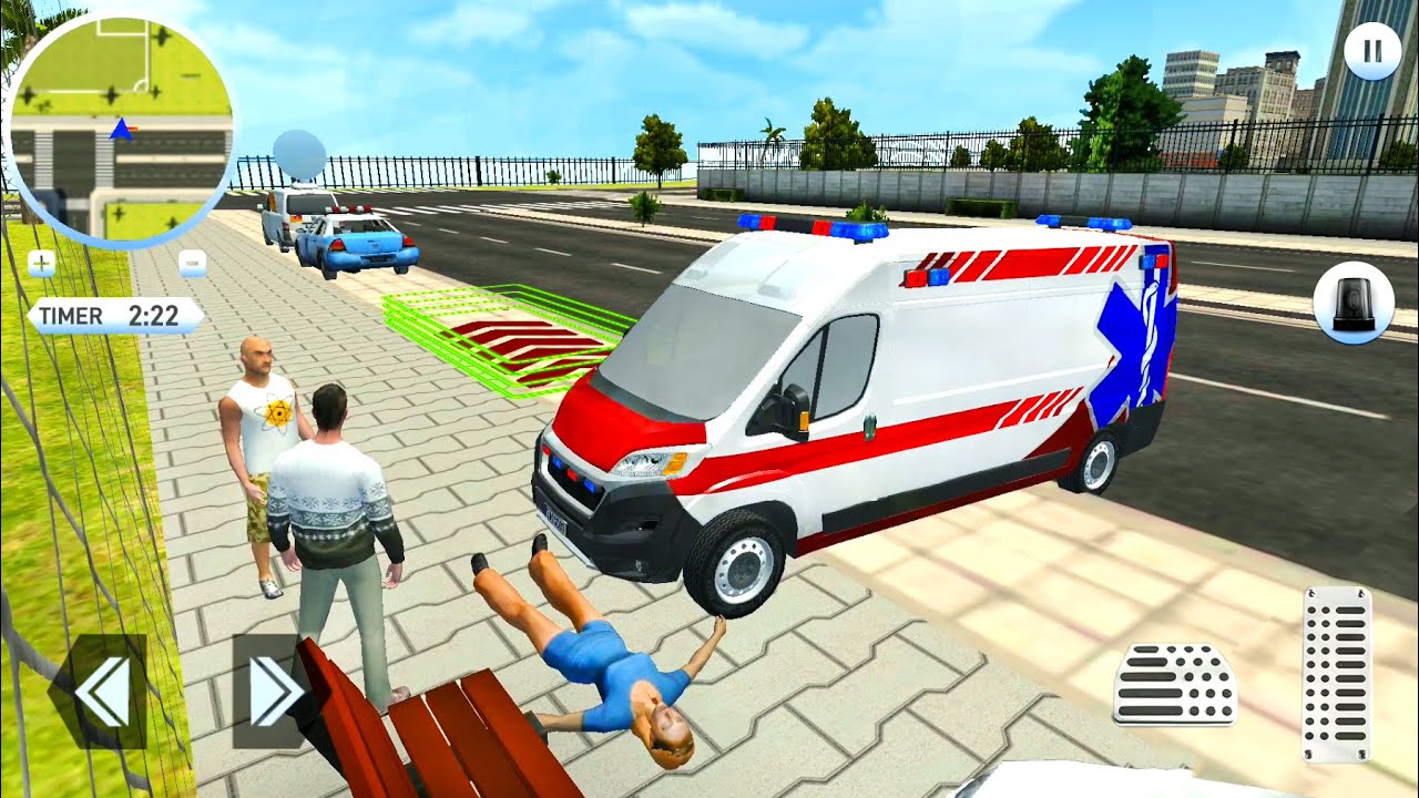 Rooftop First Aid VAN Truck #7 - Ambulance Driver Simulator 2021 - Android Gameplay