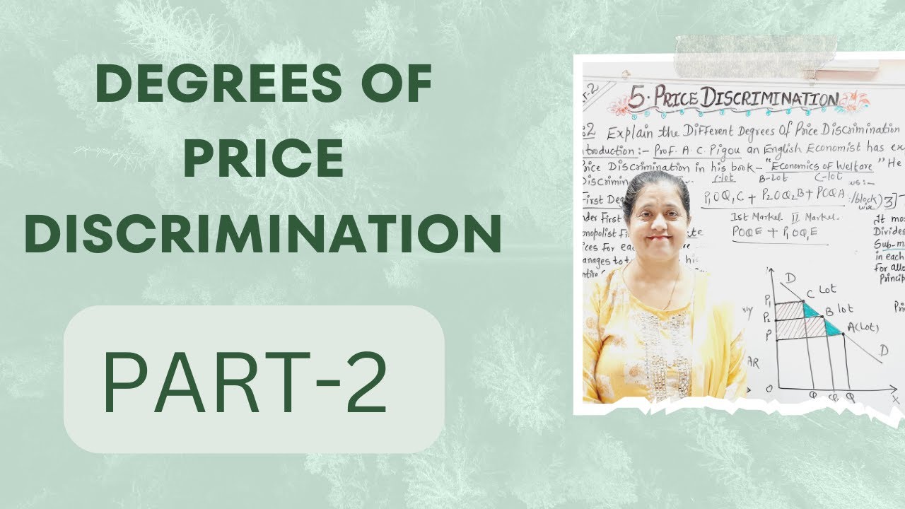 Degrees Of Price Discrimination | Price Discrimination  (Part - 2)