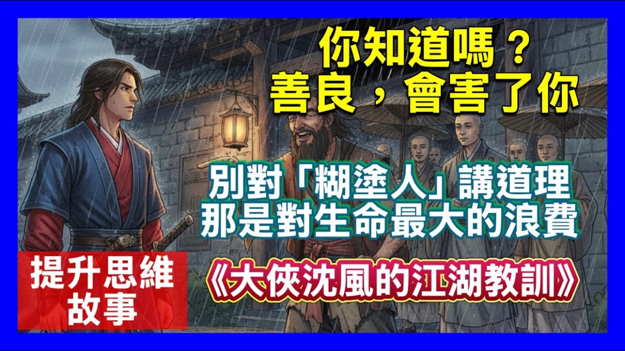 2026年，請收起你廉價的慈悲！如果你對糊塗人講道理有用，這江湖就不需要刀劍！沈風用血換來的5個教訓：不解釋、不糾纏，才是真正的頂級格局。#底層邏輯   #處世智慧  #故事夢工廠 #2026生存指南