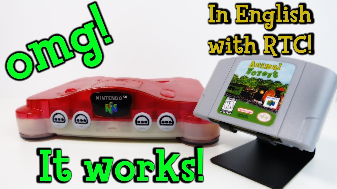 100% Working English Animal Crossing N64 Reproduction Cart (Animal Forest Nintendo 64)