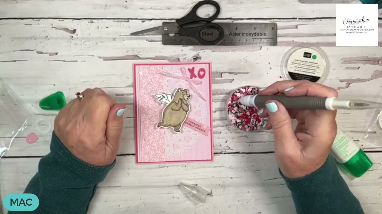 DIY Valentine's Day Cards with Stampin' Up! Valentine Kisses Bundle (Video #3)