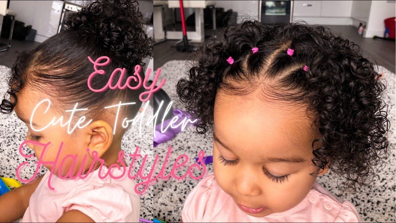 3 Easy and Cute Toddler Hairstyles | Beautiful Curly girl